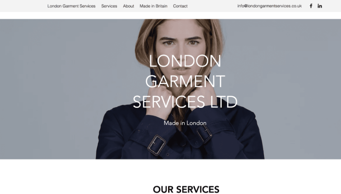 London Garment Services Ltd. Clothing Manufacturers in London