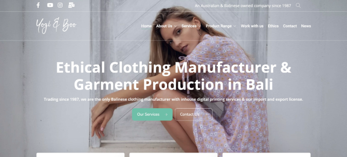 Yogi & Boo Indonesia Clothing Manufacturers
