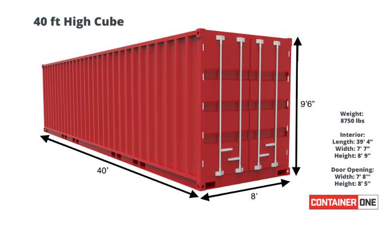 40-foot High Cube Containers 