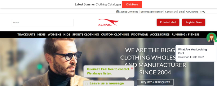 Alanic Clothing Clothing Distributors