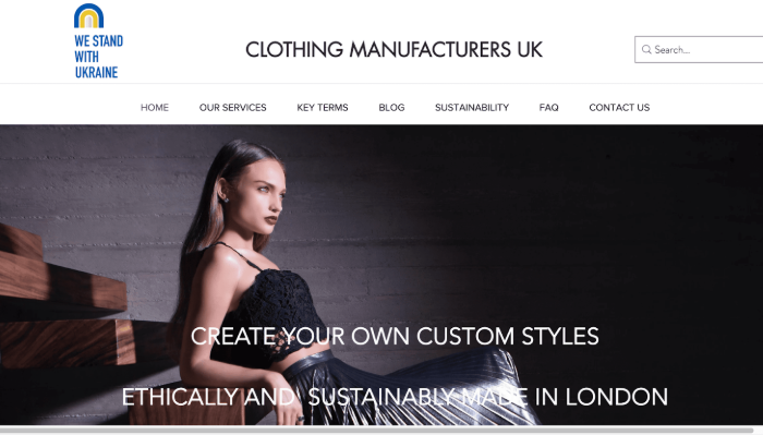 Clothing Manufacturer UK Clothing Manufacturers in London