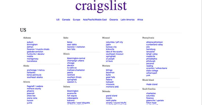 Craigslist site