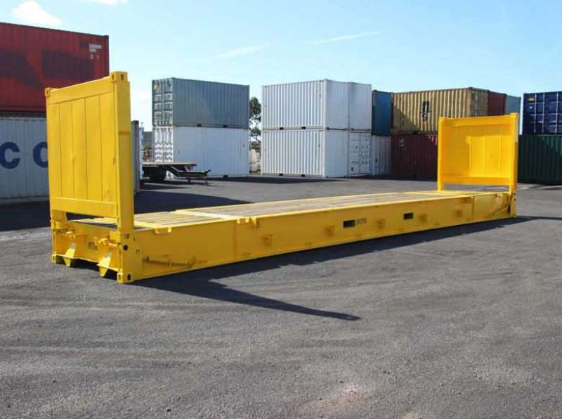 Flat rack containers
