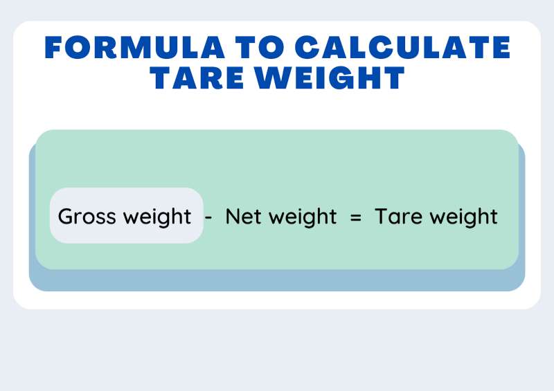 calculate tare weight 