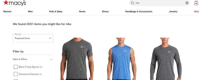 Macy's Nike Wholesale Vendors