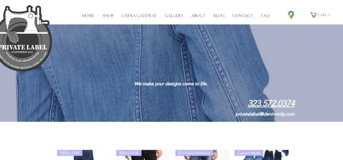 Denim Manufacturing Wholesale Men's Jeans