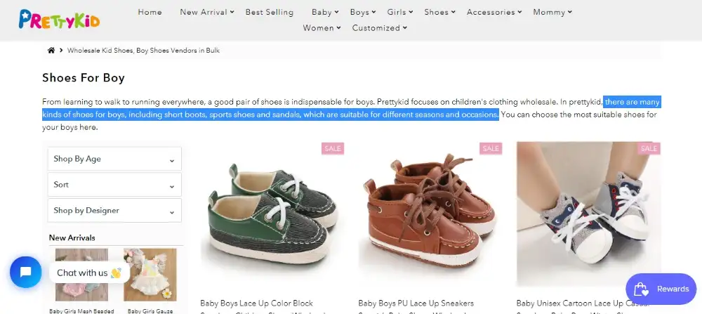 PrettyKid Kids’ Shoes Wholesale