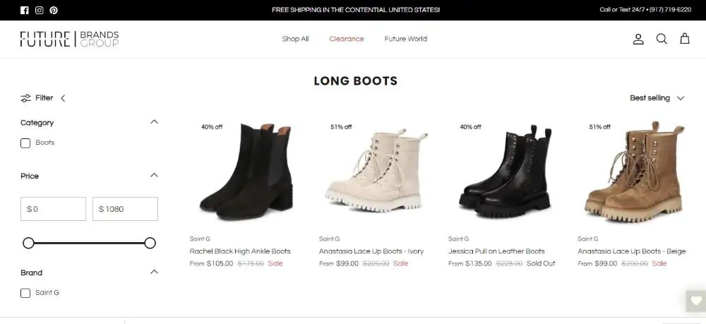Future Brands Group Boots Wholesale