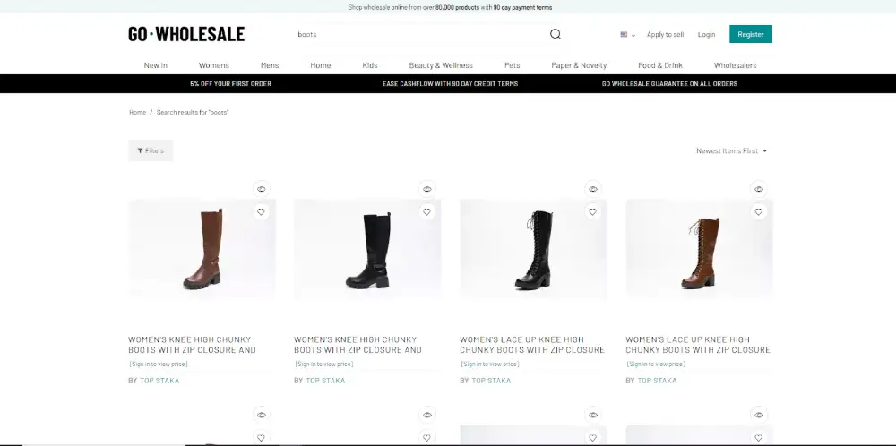 Wholesale boots outlet uk