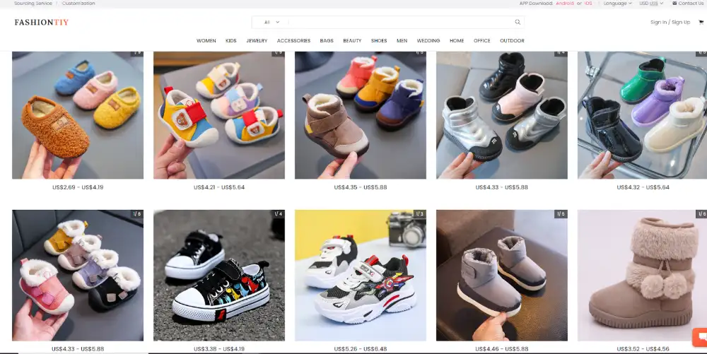 Fashion TIY kids' shoe wholesalers