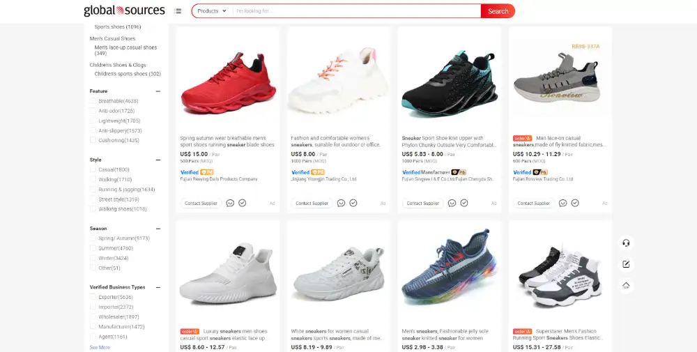 Wholesale sneaker list on sale legit