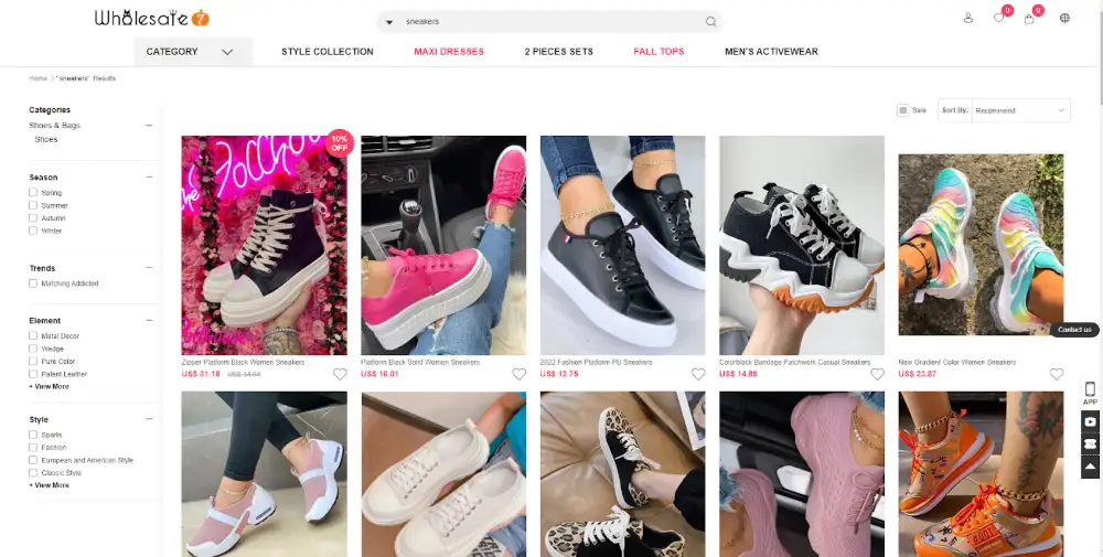 Wholesale on sale sneaker suppliers