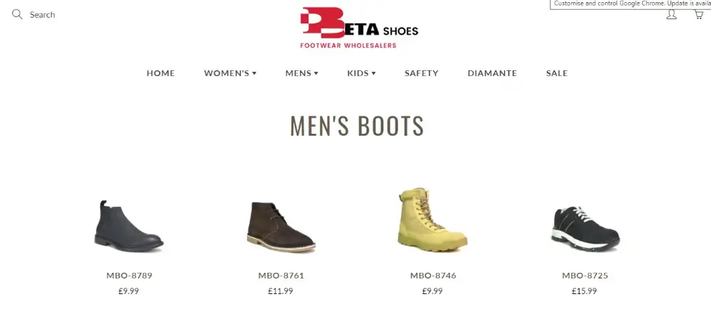 Beta Shoes Boots Wholesale