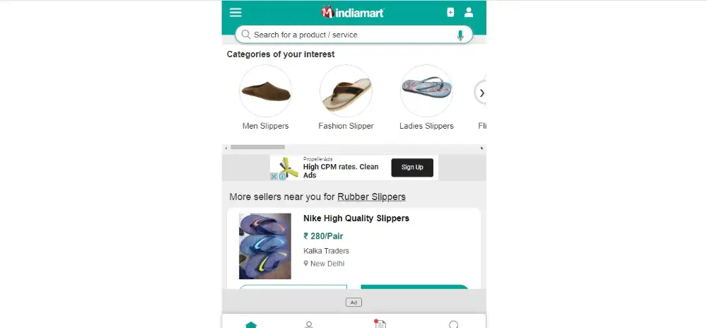 IndiaMart Slipper Wholesale