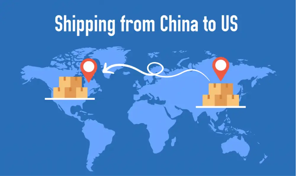 ship from China to the US