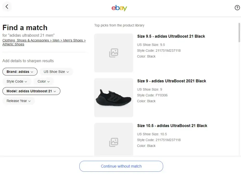 Build your eBay listing
