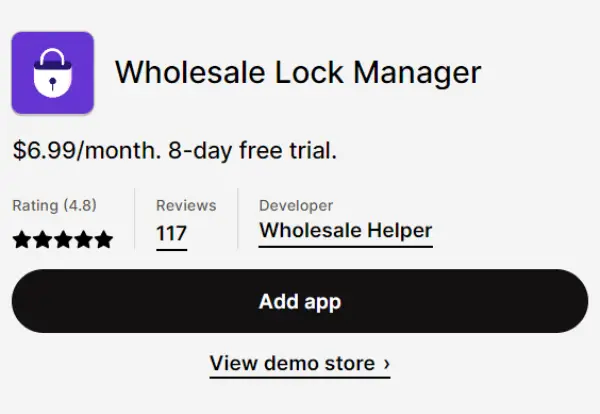 Wholesale Lock Manager