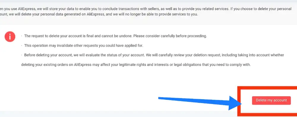 How To Delete AliExpress Account