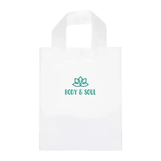 8'' x 10'' Ink Frosted Shopper Bags