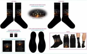 Black Adam socks