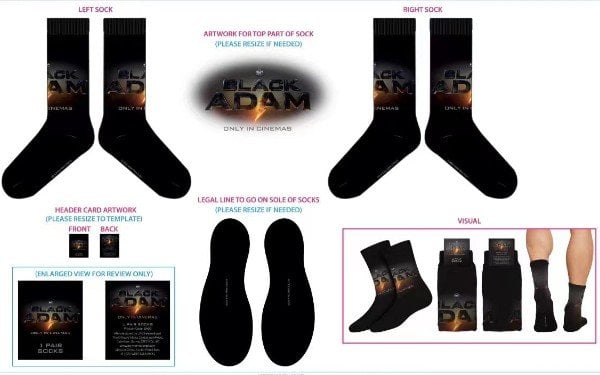 Customize Black Adam Socks