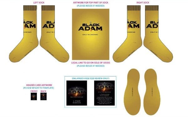 Black Adam socks
