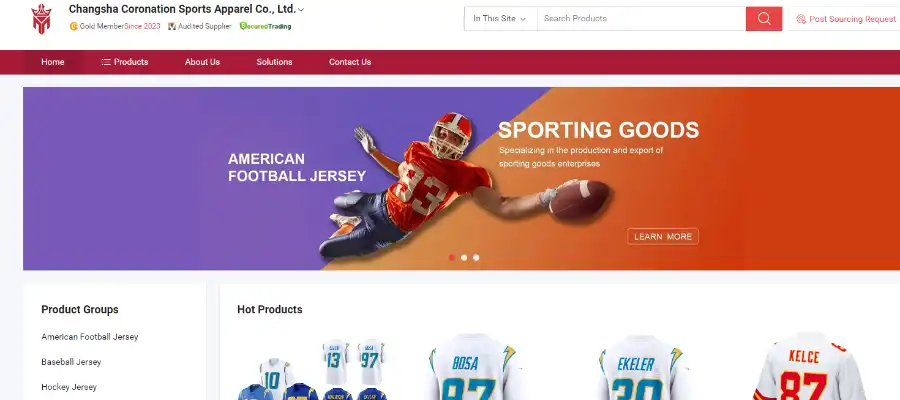 Changsha Coronation Sports Apparel Co., Ltd.