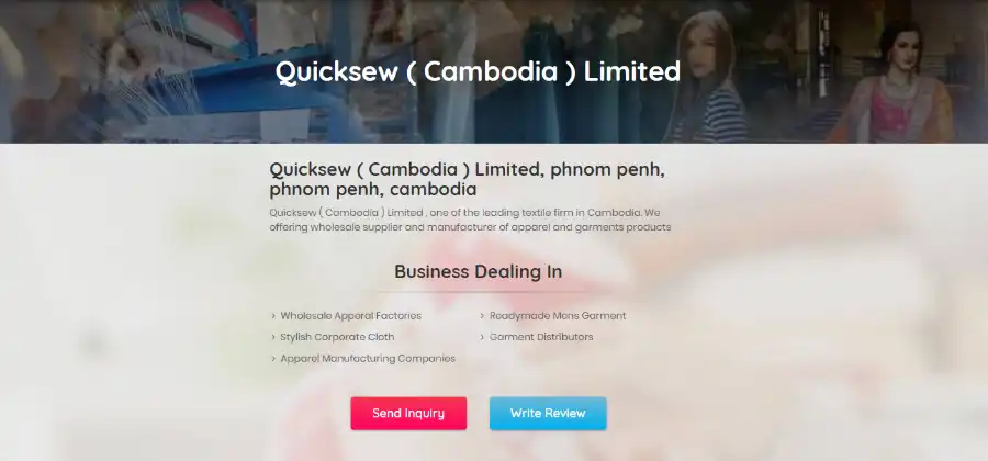 Quicksew (Cambodia) Limited