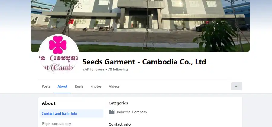 Seeds Garment (Cambodia) Company Limited