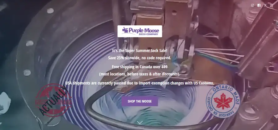  Purple Moose Sock Company