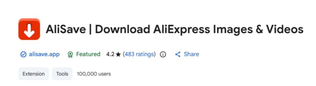 AliSave Download AliExpress Images & Videos