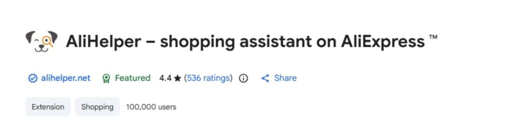 AliHelper – shopping assistant on AliExpress
